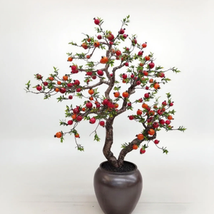 Tomate artificielle en pot et Dragon Pot de sang plante <span class=keywords><strong>pour</strong></span> intérieur extérieur décor à la maison centre commercial supermarché paysage arbre - Product Image 2
