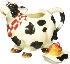 Tetera de Cerámica con Diseño de Vaca de Granja, Linda Tetera para Beber - Product Image 2