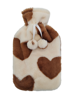 Chaude bouteille d'eau chaude en caoutchouc de cadeau de la Saint-Valentin de vente chaude avec la couverture de peluche de coeur
