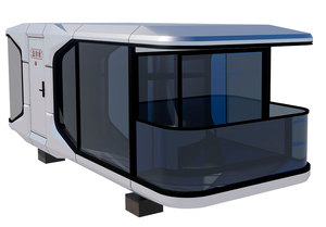 <span class=keywords><strong>Casa</strong></span> Contenedor Estilo Cabaña Forestal A6, 1 Dormitorio, 1 Baño, Balcón Abierto, Acero y Aluminio, Ecológica, Prefabricada, Modular - Product Image 3