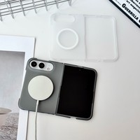 Casing Ponsel Magnetik Transparan Berkualitas Tinggi untuk iPhone 18 Fold Ultra Samsung Z Fold 8 Ultra, Anti Benturan, Hard Back