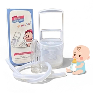 Aspirador Nasal Manual para Bebés, Limpiador Nasal de Silicona con Succión Bucal, Anti-Reflujo, Extractor de Mocos para Bebés, Libre de BPA, Cuidado Nasal - Product Image 1