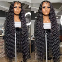 Perruques en cheveux humains vietnamiens bruts, sans colle, lisses, ondulées, bouclées, avec dentelle complète, perruques frontales en dentelle de cheveux humains, vente en gros