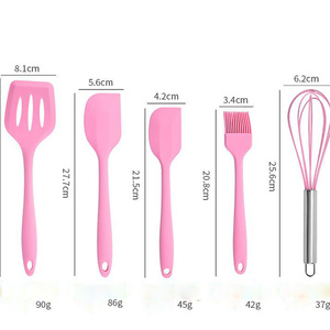 5 cái mỗi Bộ thực phẩm chịu nhiệt Silicone đồ dùng nhà bếp giá rẻ nấu ăn Thìa bộ - Product Image 6