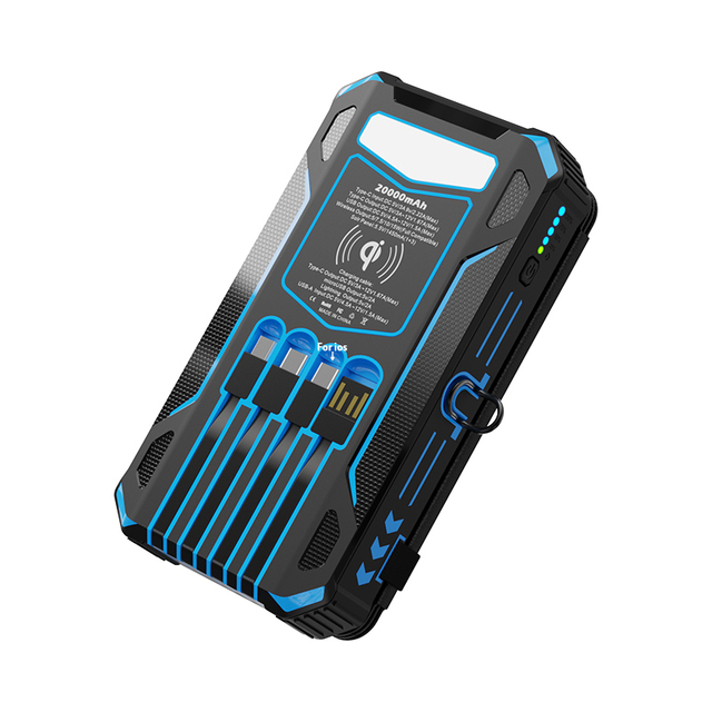 High Quality Solar PD 22.5W 20W 30000mAh Waterproof Power Bank Built-in Compass Keychain Flashlight Quick Charging Wireless