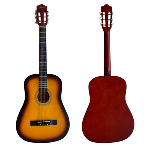 Paquete completo de guitarra acústica de 38 pulgadas para estudiantes, cuerpo de Lindenwood, precio barato, instrumento musical de cuerda, marca y logotipo personalizados - Product Image 3