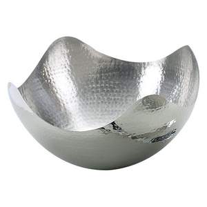 Tazón Decorativo de Metal para Servir, Hecho a Mano con Aluminio, Moderno Tazón de Aluminio Personalizado para Frutas, Ensaladas, Centro de Mesa - Product Image 1
