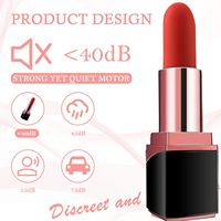 Jouets sexuels pour adultes de qualité supérieure, vibrateur en forme de rouge à lèvres, étanche IPX7, rechargeable par USB, 10 fréquences, appareil de massage pour le plaisir féminin