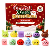 Calendrier de l'Avent Squishy de Noël 24 pièces pour les 14 ans et plus