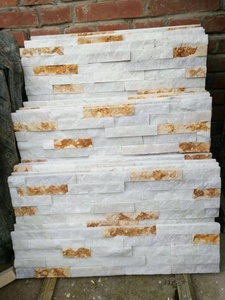 Panneaux <span class=keywords><strong>de</strong></span> placage en <span class=keywords><strong>pierre</strong></span> couleur or, revêtement mural en <span class=keywords><strong>pierre</strong></span> naturelle pour intérieur et extérieur - Product Image 6