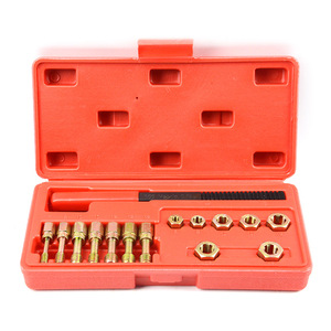 Screw Thread Repair Tool <b>Set</b> 15 <b>Pc</b> Alloy Steel Tap Kit For Auto Repair Mechanical Maintenance With Case - Product Image 1