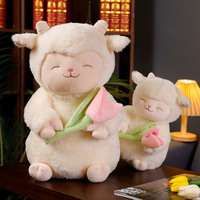 Peluche Otter Apaisante et Respirante pour Bébé, Motif Mouton Mignon Multicolore, Musique de Sommeil pour Apaiser et Calmer