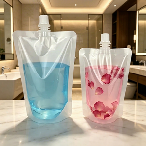 High Quality Firm Seal 70ml Small Travel Spout Pouch Disposable Quick Use Bag For Outdoor <b>Camping</b> Shampoo <b>Storage</b> - Product Image 1