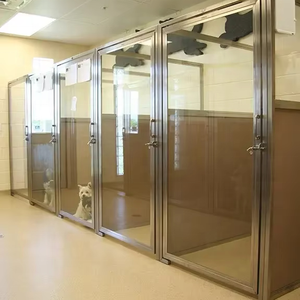 คอกสุนัขทำจากแก้วนิรภัยลายสัตว์ขนาดใหญ่สำหรับใช้ในบ้าน - Product Image 2