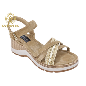 Sandales d'extérieur d'été pour femmes Sandales à semelle souple pour femmes Sandales compensées à coupe large - Product Image 2