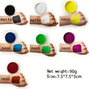 Wholesale Professional Art Facepaint <b>Makeup</b> 90g Water Based Body Painting Supplies Black & White Color Face Paint for Kids - Product Image 4
