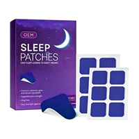 Patchs de sommeil à base de plantes OEM, patchs de sommeil à la mélatonine longue durée, vente en gros, usine