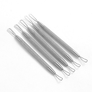 El fabricante suministra agujas de acero inoxidable para el acné, agujas de belleza, anillos para extraer espinillas, y herramientas de doble punta para puntos negros y acné. - Product Image 3