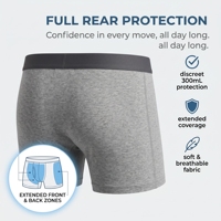 Sous-vêtements d'incontinence 300 ml à séchage rapide, protection arrière, 4 couches anti-fuites, boxers pour hommes, directement de l'usine