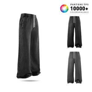 <span class=keywords><strong>Pantaloni</strong></span> <span class=keywords><strong>larghi</strong></span> da <span class=keywords><strong>uomo</strong></span> lavati Vintage di servizio Oem <span class=keywords><strong>pantaloni</strong></span> con coulisse in puro <span class=keywords><strong>cotone</strong></span> High Street - Product Image 3