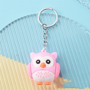 พวงกุญแจยางรูปตุ๊กตานกฮูกกระเป๋าห้อยตกแต่งของขวัญเล็กๆน้อยๆ - Product Image 2