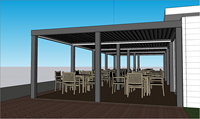 Vente en gros Moteurs électriques motorisés personnalisés à usage intensif en aluminium pour pergolas de jardin avec cadre à revêtement par poudre