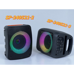 Mới 1500 mAh xách tay 4 inch thông minh RGB 8W karaoke Loa siêu trầm bên DJ nhà Karaoke loa với Mic - Product Image 4