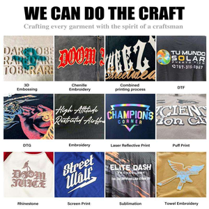 T-shirts en coton unisexes en gros, logo personnalisé en relief 3D imprimé, t-shirts pour hommes grandes tailles - Product Image 5