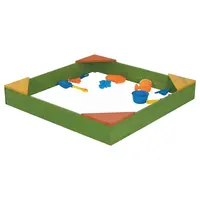 ארגז חול משחקים כיכר עץ חיצוני ילדים לילדים אחרים חיצוני צעצועי ומבנים חלקי KD 4600 יחידות 975x255x60mm 3.8
