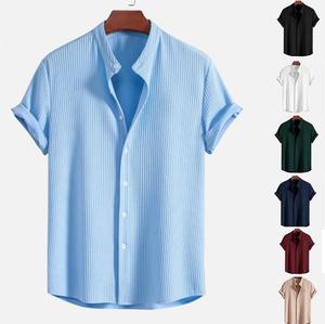 Camiseta de Manga Corta para Hombre, Color Sólido, Nueva Colección de Verano - Product Image 1