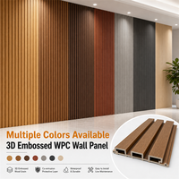 Panneau mural WPC ASA co-extrudé pour l'extérieur, motif en relief 3D, résistant aux rayures, protection UV, rénovation de bâtiments, export