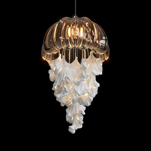Lámpara de Arte de medusas, lámpara colgante, luz Flexible y sombra, una opción de ensueño, luz colgante para decoración de vestíbulo de Hotel - Product Image 5