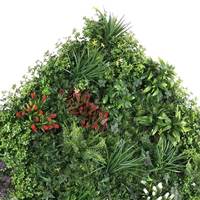 Panneau mural de verdure artificielle en plastique à prix abordable, type haie de buis, pour décoration de maison et jardin, Noël, Pâques