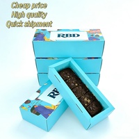 Boîte cadeau de dessert au chocolat bleu personnalisée écologique fabriquée en Chine, boîte d'emballage en papier de qualité alimentaire