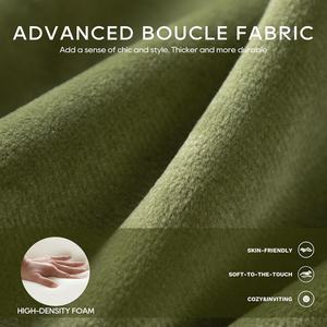 Hiện đại màu xanh lá cây nhung giọng ghế thoải mái Thùng bên cánh tay ghế <span class=keywords><strong>3</strong></span> chân cho phòng khách phòng ngủ đọc sách đồ nội thất nhà - Product Image 5