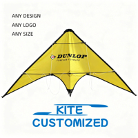 Cerf-volant acrobatique double ligne – Personnalisable (design, logo, taille) – Publicité mobile en altitude – Promotion de marque d'entreprise