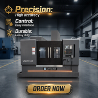 Centre d'usinage vertical 4 axes VMC1160, course de 1100 mm, BT40, fraiseuse CNC automatique haute précision pour pièces complexes