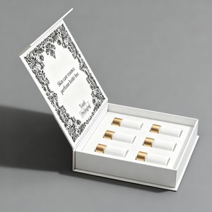 Thân Thiện Với Môi Từ Cứng Nhắc Hộp Giấy Mỹ Phẩm Thiết Lập Tùy Chỉnh Sang Trọng Hộp Quà Tặng Chăm Sóc Da Huyết Thanh Nước Hoa Chai Bao Bì Hộp - Product Image 6