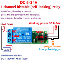 Modul Relay Latch Flip-Flop Bistabil Mini 6-24V Self-Locking IO25B01 untuk Manajemen Daya dengan Pemicu Pulsa Rendah