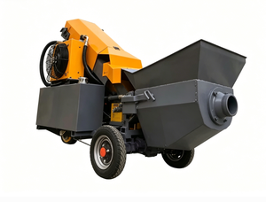 Pompe à béton pour le transport de béton de construction, distance de transport parallèle 20M, puissance du compresseur d'air 3KW - Product Image 4