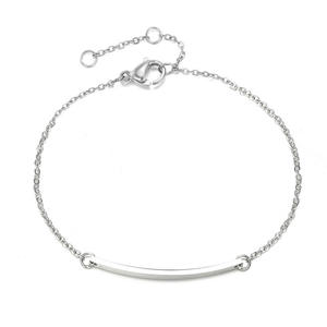 Nouveau bracelet rectangulaire géométrique simple en acier inoxydable avec des bracelets de mode à vent rouge <span class=keywords><strong>net</strong></span> - Product Image 5