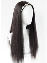 ที่คาด<span class=keywords><strong>ผม</strong></span>แบบออลอินวัน ปิดครึ่งศีรษะสำหรับผมสั้น รูปทรงตัวยู แบบไม่ถอดออกได้ ดีไซน์ไร้รอยต่อ วิกผมหน้าผากลูกไม้สีดำ - Product Image 3