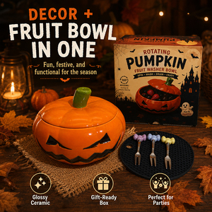 Nuevo Producto Transfronterizo: Cuenco de Cerámica con Diseño de Calabaza de Halloween y Espiral, Cuenco para Frutos Rojos, Cuenco para Frutas, Cuenco para Dulces, Gran Capacidad - Product Image 4