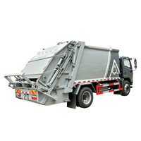 Camion compacteur de déchets de 12 m³ avec châssis DFAC pour le transport de déchets urbains et ruraux