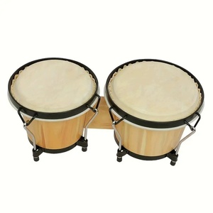 Bongó Pequeño de <span class=keywords><strong>Doble</strong></span> Capa con Sonido Ajustable, Instrumento Musical Orff para Niños, Instrumento de Percusión, Tambor de Mano - Product Image 6