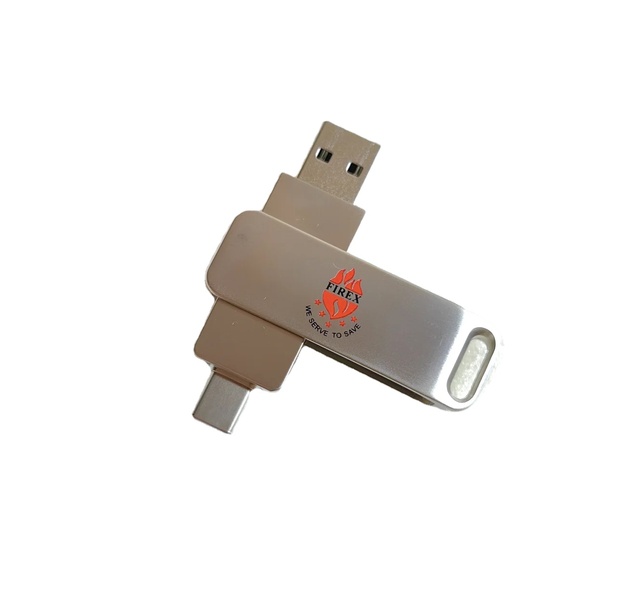 Popular OEM 2 in 1 OTG Type C Swivel USB Flash Drive 2.0 1GB 2GB 4GB 8GB 16GB 32GB-Wholesale Price for USB Flash Drive & Memory