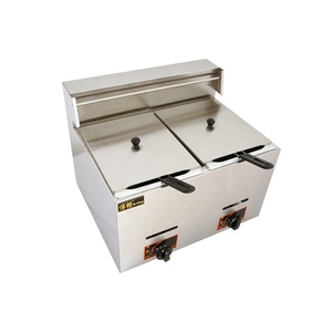 Nồi Chiên Sâu Khoai Tây Chiên Hiệu Quả Cao Bằng Thép Không Gỉ 2 Bình Thương Mại Bán Chạy 6L + 6L - Product Image 2