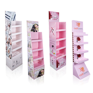 Présentoir de Sol en Carton Personnalisé, Présentoir à Vernis à Ongles, Étagère d'Exposition pour Magasins de Cosmétiques - Product Image 1