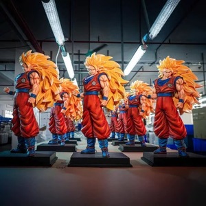 Figura de juguete de dibujos animados de PVC ecológico <span class=keywords><strong>Super</strong></span> Saiyan JT-025 2% <span class=keywords><strong>Super</strong></span> Three <span class=keywords><strong>Goku</strong></span> de pelo amarillo, en caja para exhibición en escritorio - Product Image 4