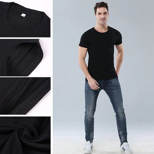 Abbigliamento da uomo con logo personalizzato Plain <span class=keywords><strong>Plus</strong></span> <span class=keywords><strong>Size</strong></span> a maniche corte abbigliamento da uomo t-shirt estive - Product Image 5